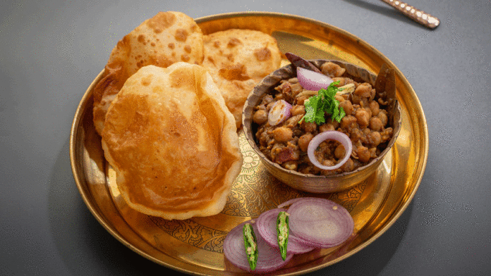 Chole Bhature a delicious North Indian dish