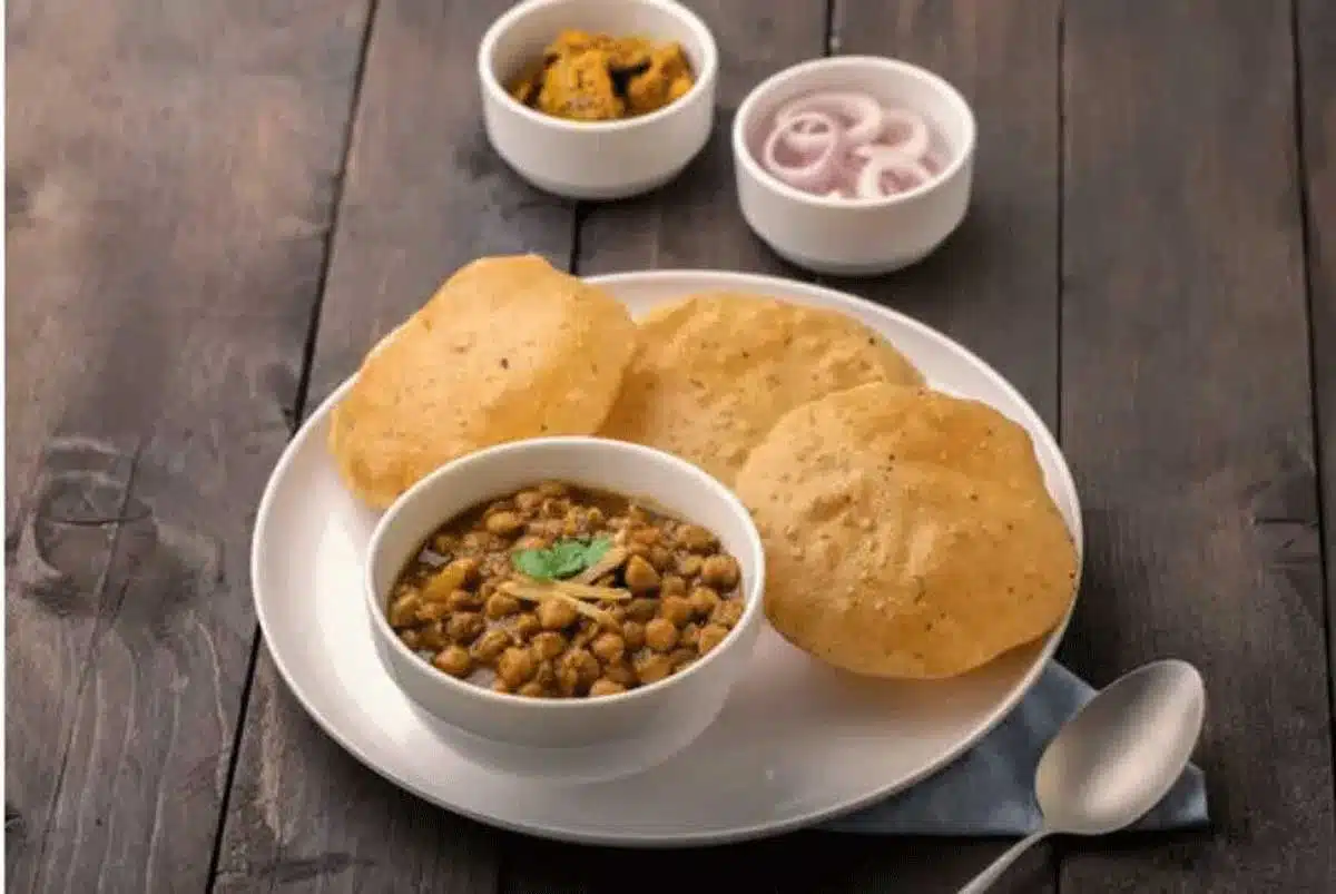 Chole Bhature a delicious North Indian dish