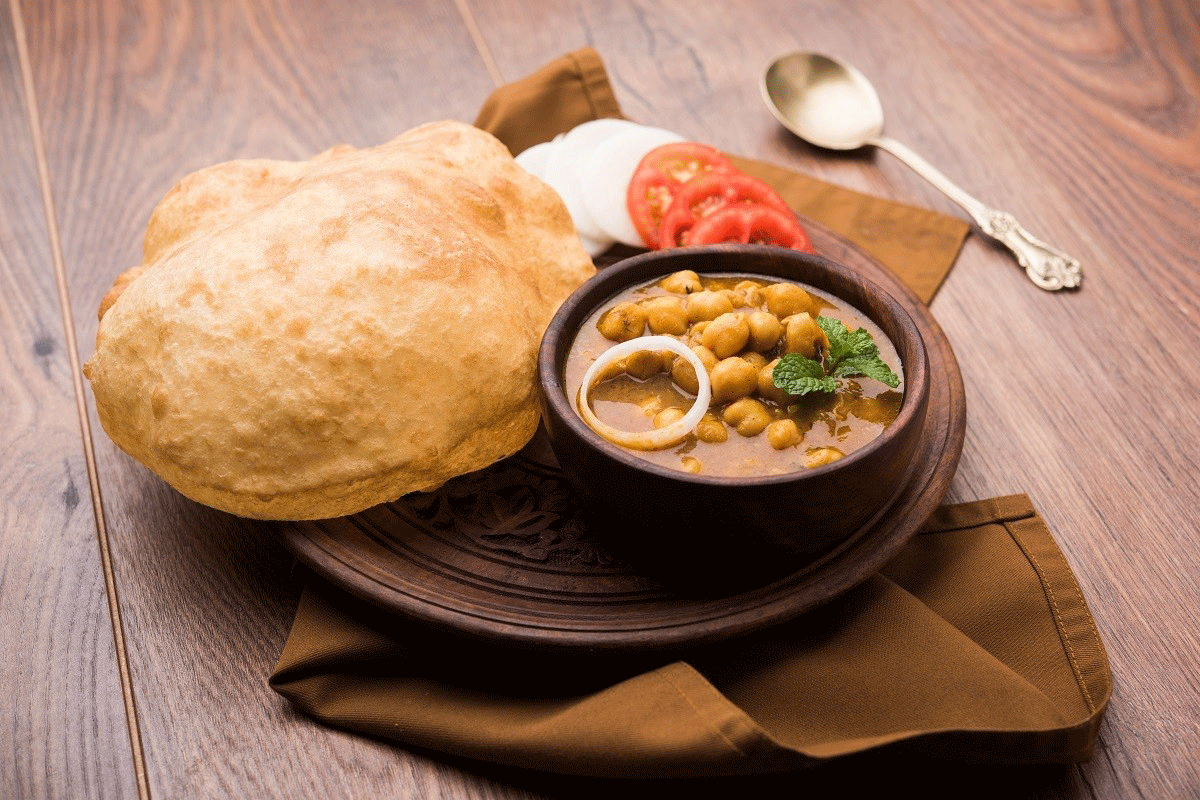 Chole Bhature a delicious North Indian dish