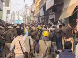 Clash over mosque survey in UP's Sambhal, tear gas released