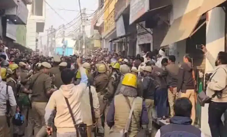 Clash over mosque survey in UP's Sambhal, tear gas released
