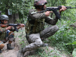 Encounter between terrorists and security forces in Srinagar