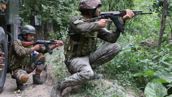 Encounter between terrorists and security forces in Srinagar