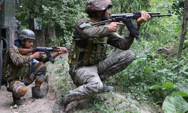 Encounter between terrorists and security forces in Srinagar