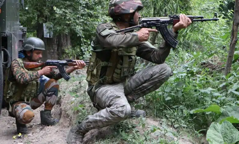 Encounter between terrorists and security forces in Srinagar