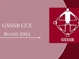 GSSSB CCE Result 2024 Revised Marks Declared, Check Details