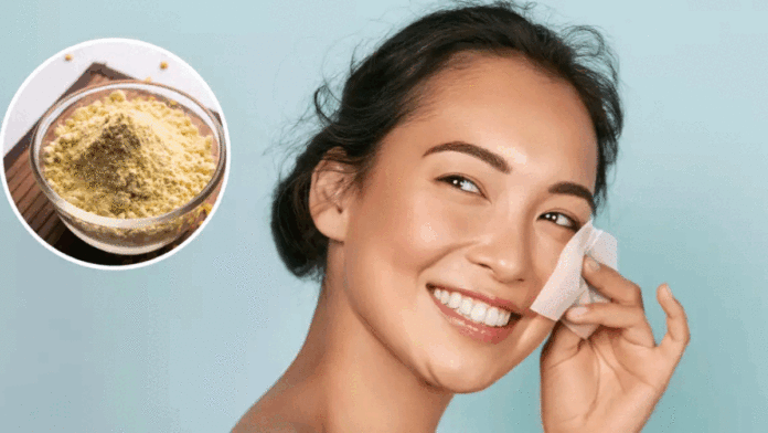 Get glowing skin with gram flour face pack