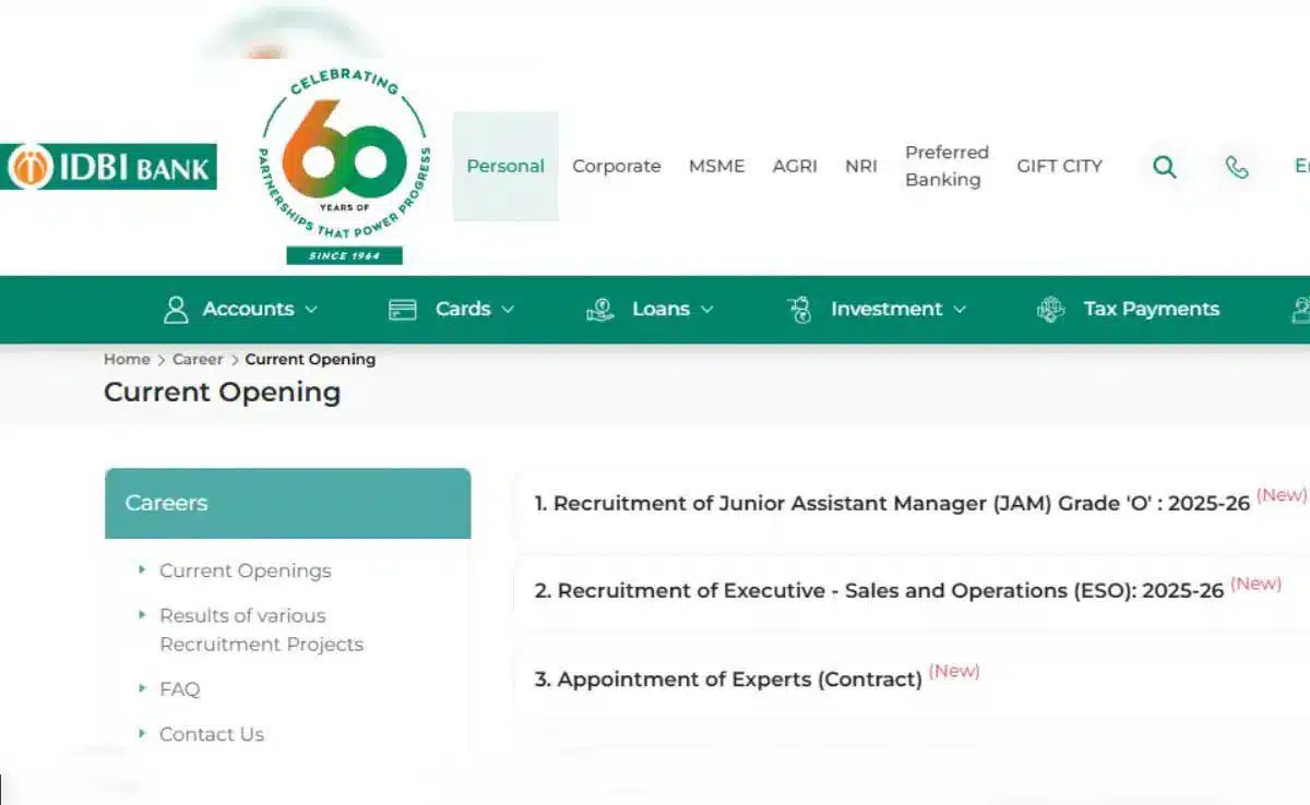 IDBI JAM & AAO Recruitment 2024 Registration for 600 Vacancies Begins Tomorrow, Check Details