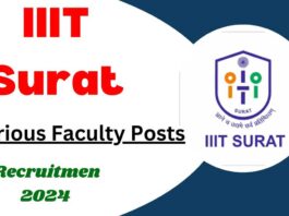 IIIT Surat invites applications for faculty positions in CSE and ECE subjects