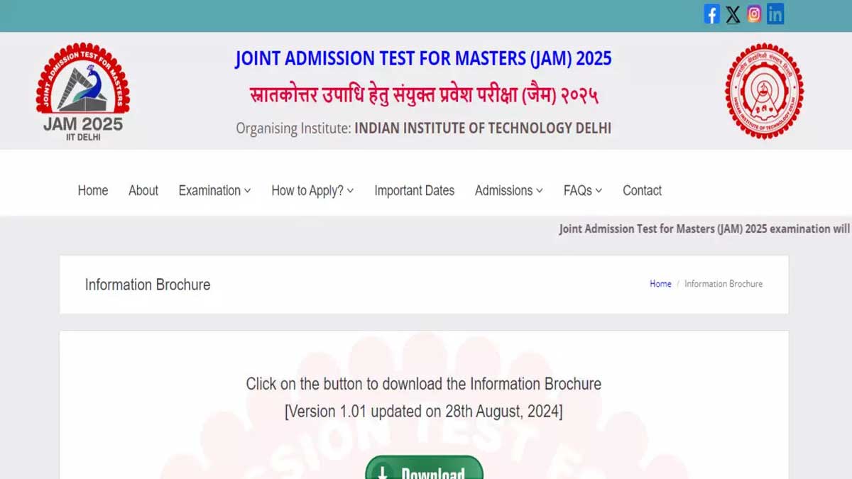 IIT JAM 2025 Application Correction Window Opens, Check Details