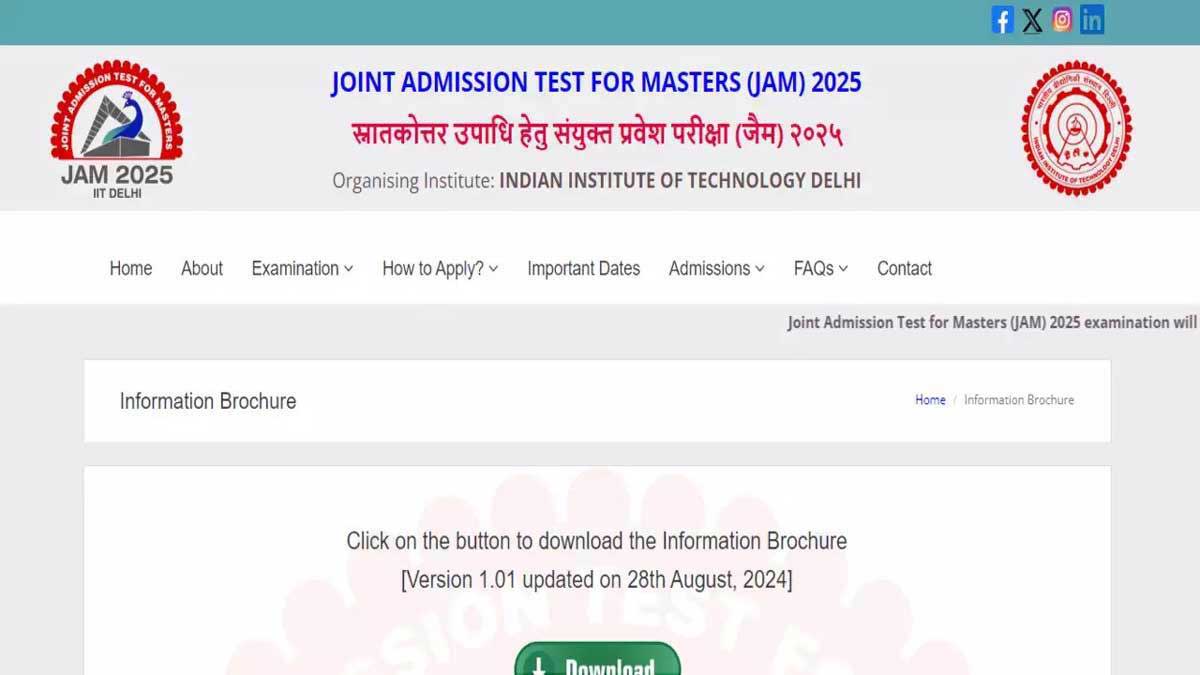 IIT JAM 2025 application correction window opens, check details