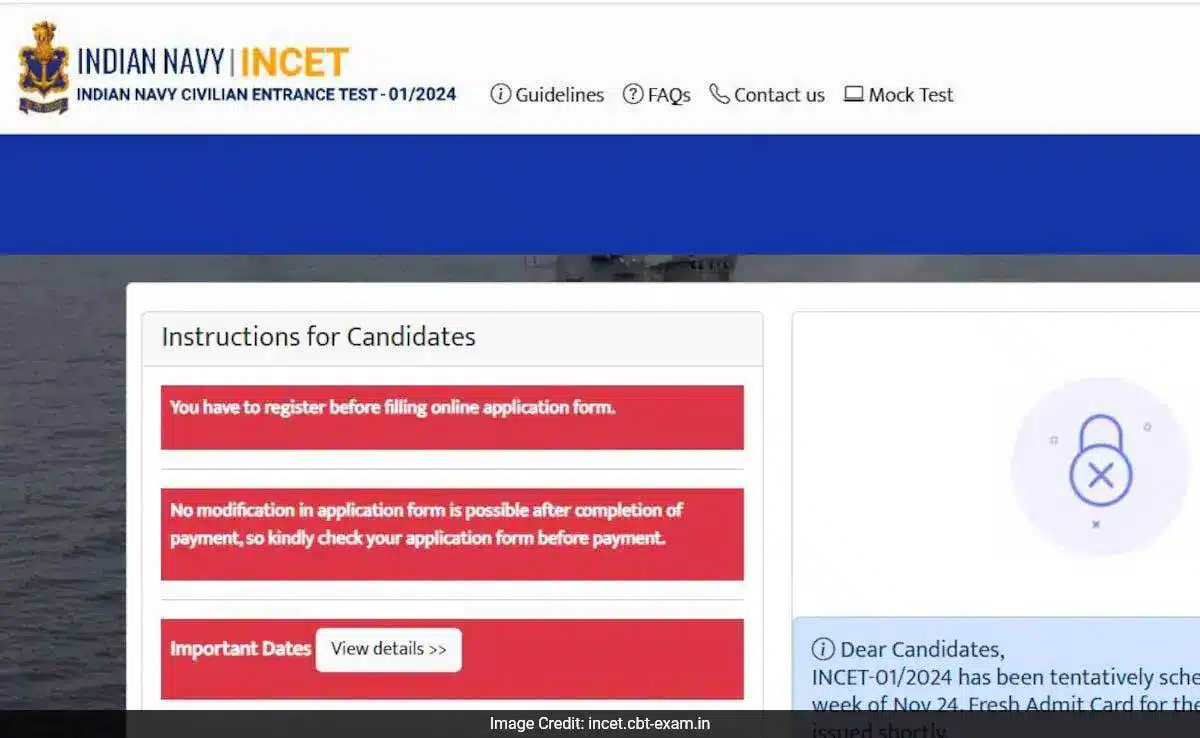 INCET Recruitment 2024 Computer Based Exam Date Announced,Check Details