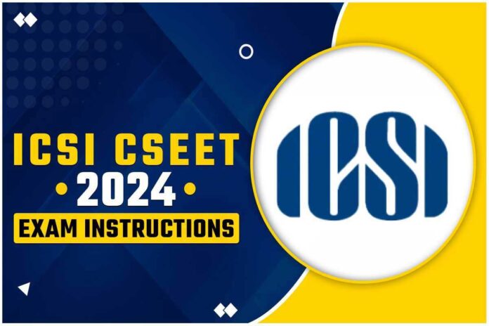 Instructions for candidates appearing for CSEET on November 9