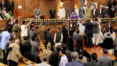 Ruckus in Jammu-Kashmir Assembly on Article 370 for the second day, fight between MLAs