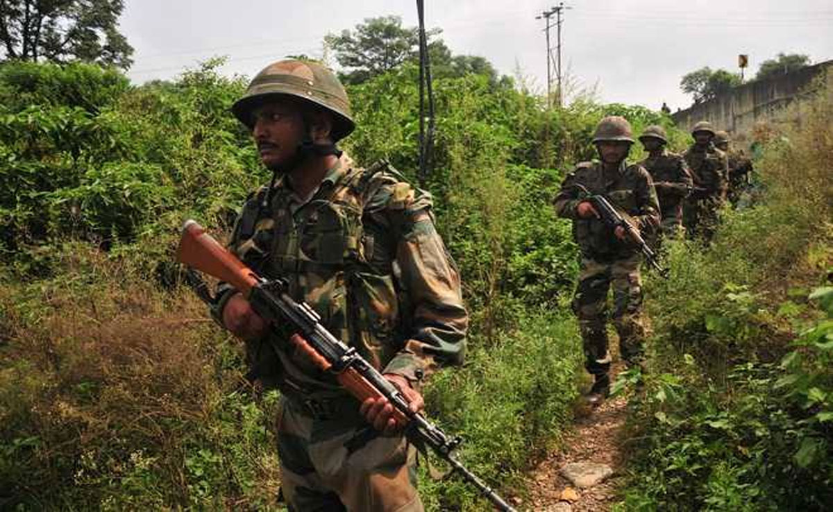 Jammu-Kashmir: After information about suspected explosive, security forces conducted search operation in Sidhra.