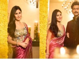 Katrina and Vicky Kaushal's stunning traditional look on Diwali 2024