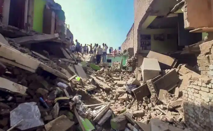 Two dead, many injured as three houses collapse in MP's Morena, rescue operations underway