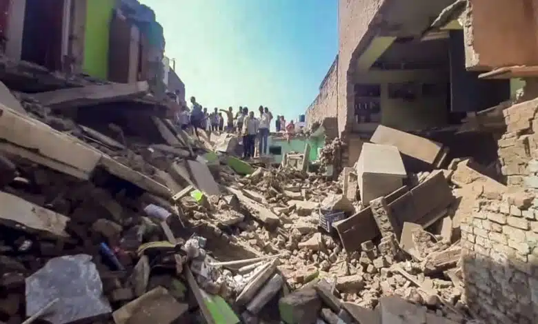 Two dead, many injured as three houses collapse in MP's Morena, rescue operations underway