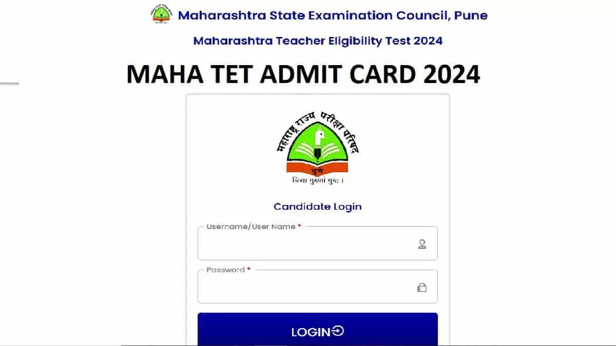 Maha TET 2024 Admit Card Released, Exam on November 10