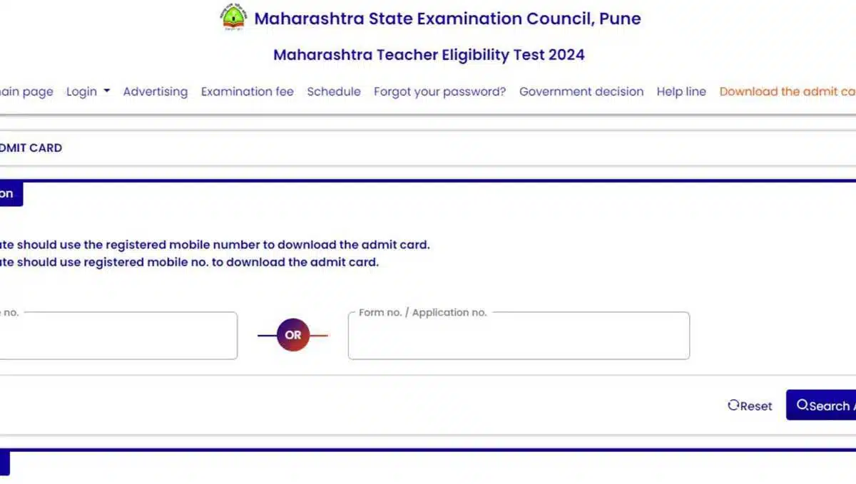 Maha TET 2024 admit card released, exam on November 10