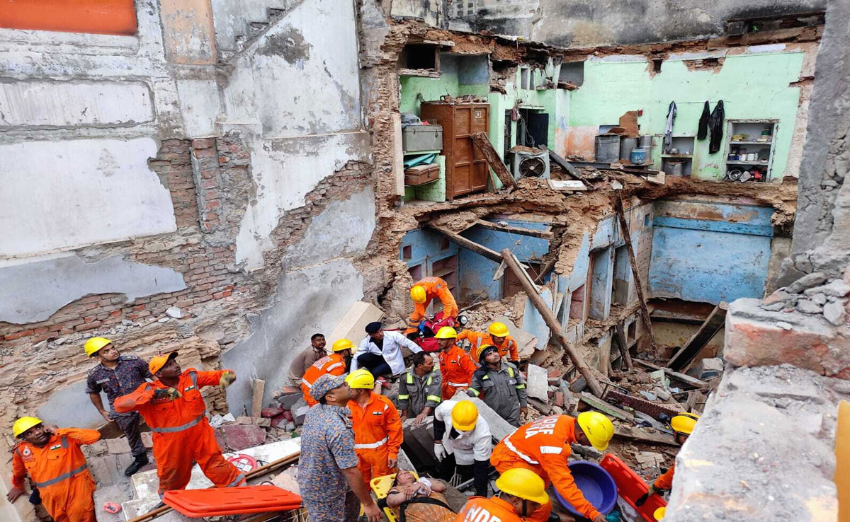 Two dead, many injured as three houses collapse in MP's Morena, rescue operations underway