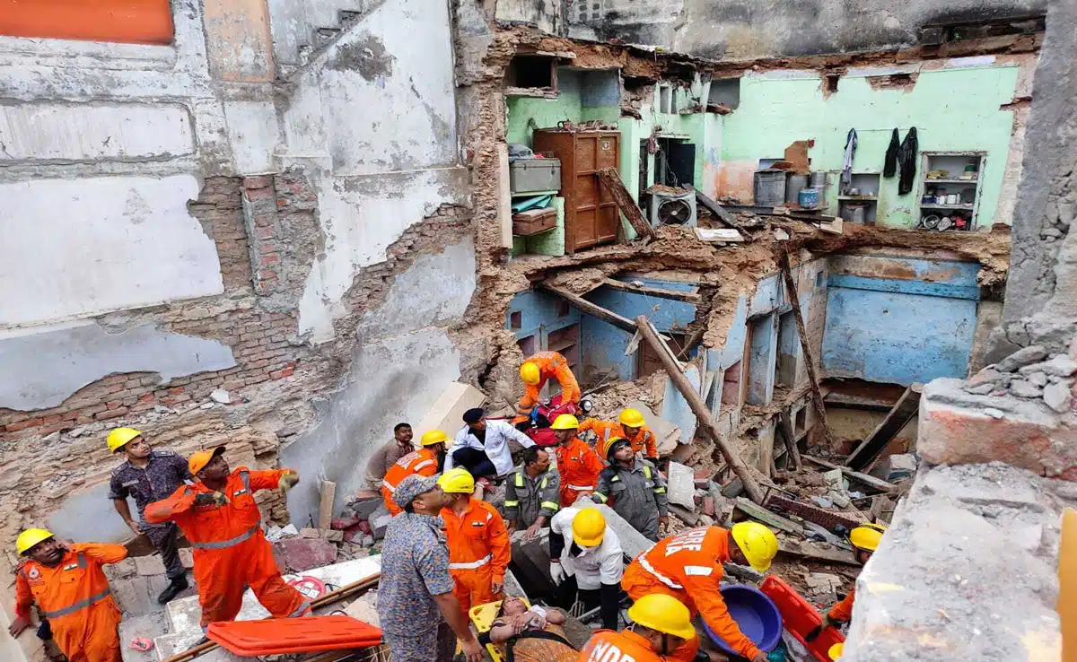 Two dead, many injured as three houses collapse in MP's Morena, rescue operations underway