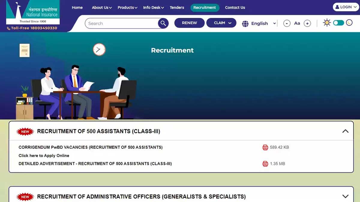 NICL Recruitment 2024 Last Date to Apply for 500 Assistant Posts Tomorrow