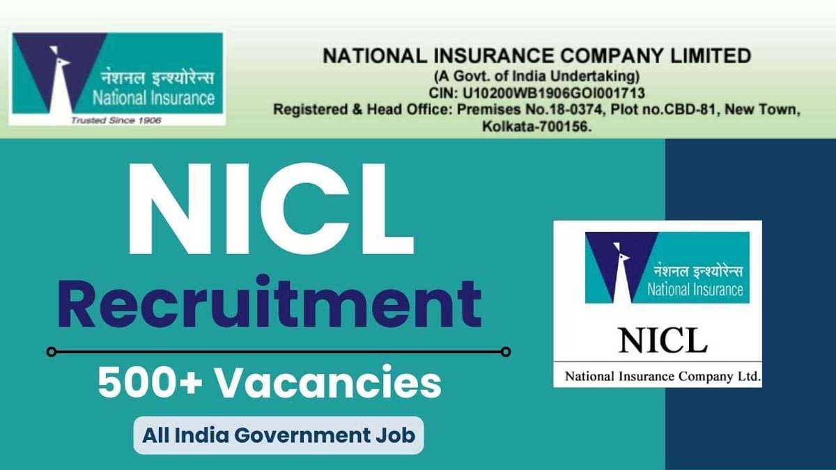 NICL Recruitment 2024 Last Date to Apply for 500 Assistant Posts Tomorrow