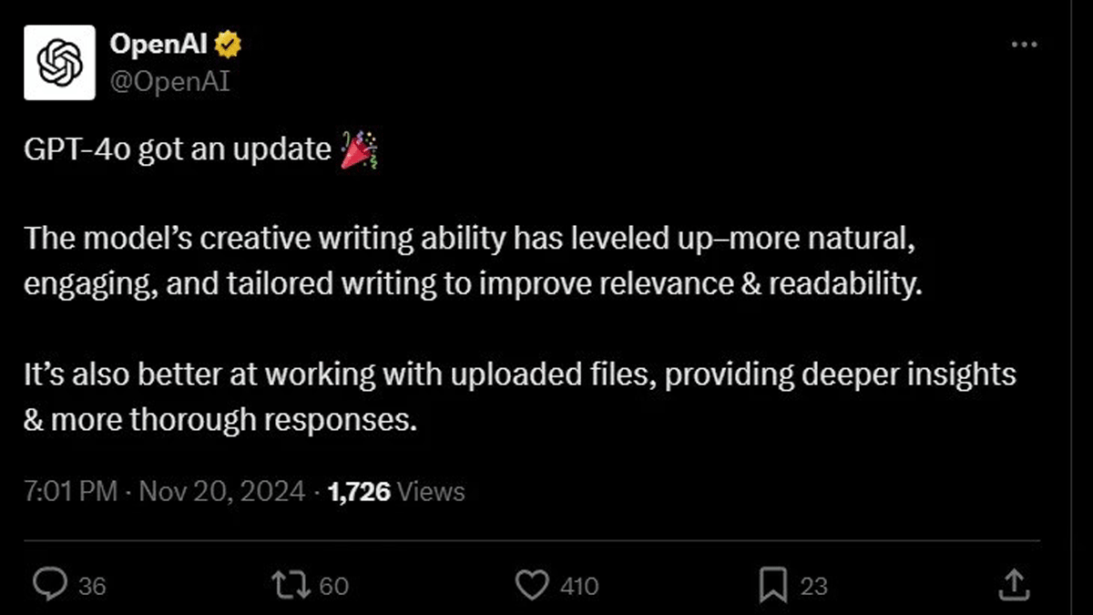 OpenAI updates Gupta-4o with improved creative writing ability, reveals new automated red taming method