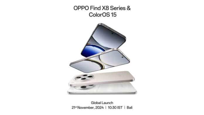 Oppo Find X8 series will launch in India on November 21 with ColorOS 15