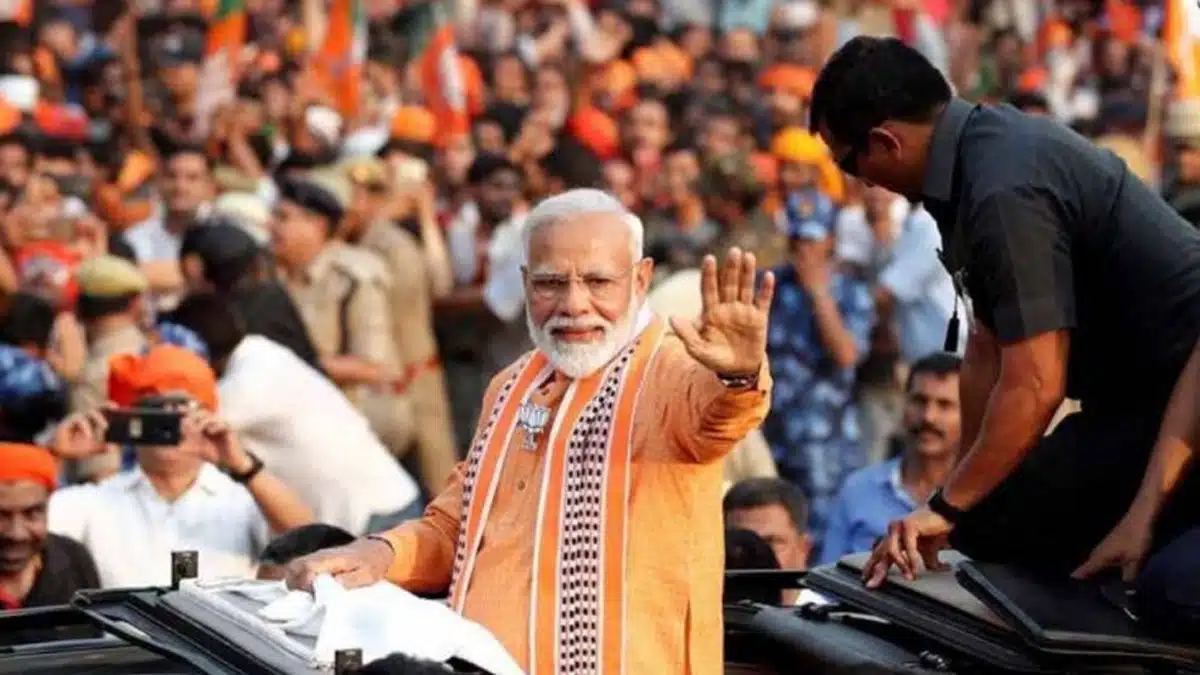 PM Modi will hold a road show in Bhubaneswar today, will address party workers