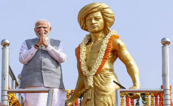 PM Modi celebrates 150th birth anniversary of Birsa Munda in Jamui, launches projects worth Rs 6,640 crore