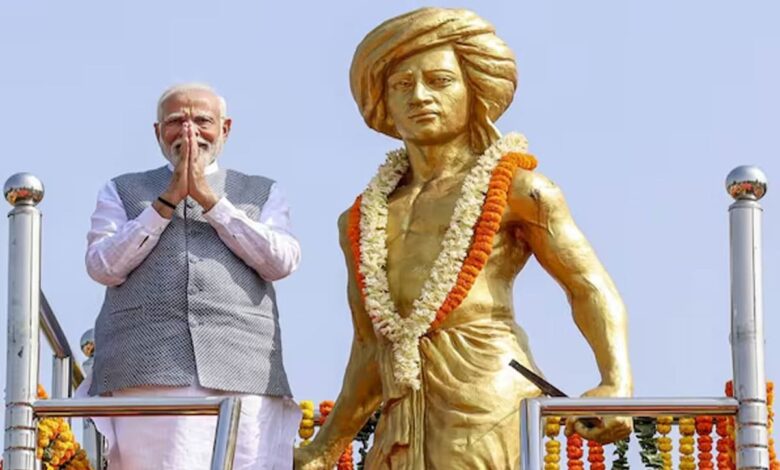 PM Modi celebrates 150th birth anniversary of Birsa Munda in Jamui, launches projects worth Rs 6,640 crore