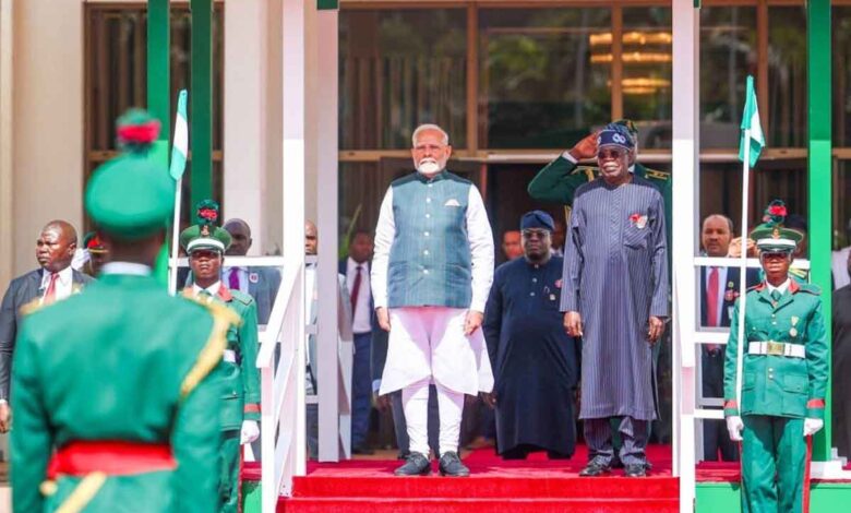 PM Modi presented 'Silofer Panchamrit Kalash' to Nigerian President Bola Ahmed Tinubu