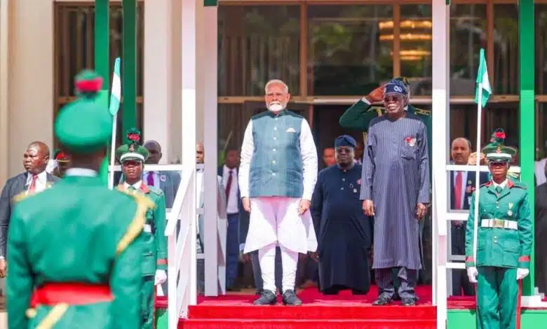 PM Modi presented 'Silofer Panchamrit Kalash' to Nigerian President Bola Ahmed Tinubu