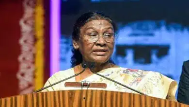 President Murmu addressed Parliament on Constitution Day, released the first Sanskrit copy of 'Samvidhan'