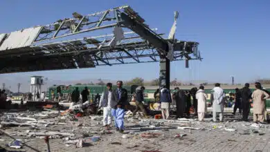 Pakistan suspends train services after deadly bombing at Quetta railway station