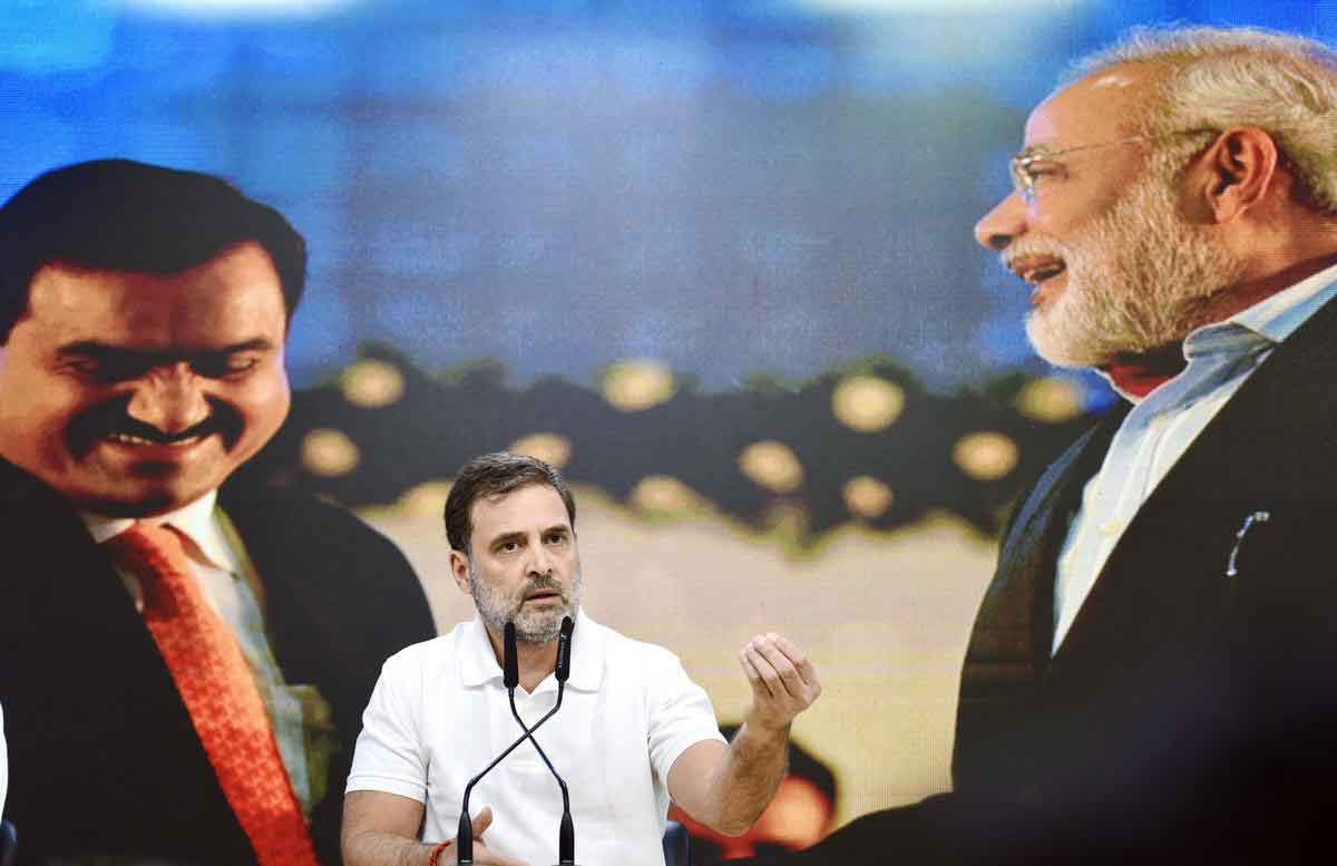 Rahul Gandhi targeted the Center over bribery allegations against Gautam Adani