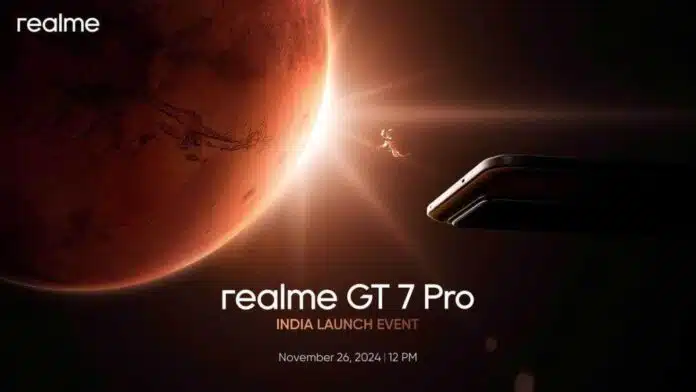 Realme GT 7 Pro with Snapdragon 8 Elite SoC to launch in India on November 26