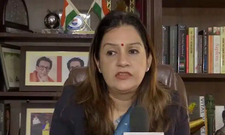 Shiv Sena leader Priyanka Chaturvedi said there is no law and order in Maharashtra