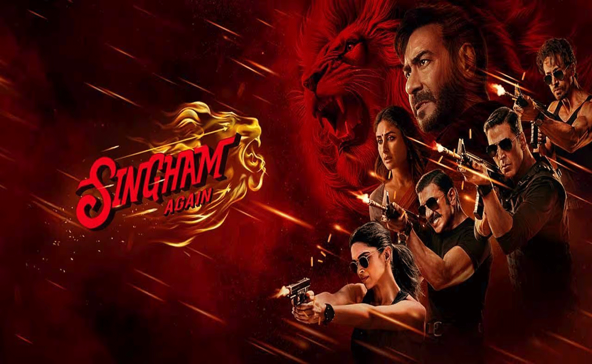 Singham Again Box Office Collection Day 4: Rohit Shetty's film crosses Rs 130 crore mark