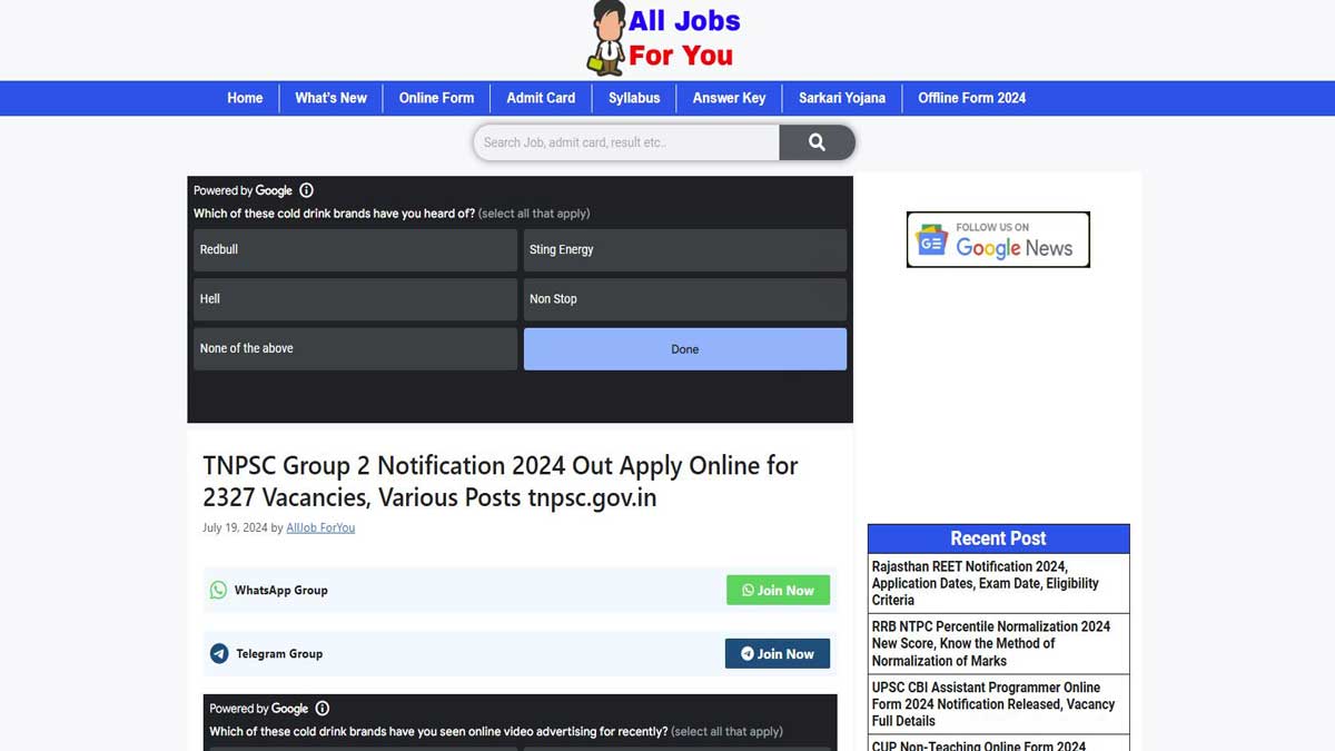 TNPSC Group 2 Recruitment 2024 Vacancies for civil services exam rise to 2,540, check details