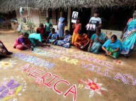 Tamil Nadu villagers create kolam designs to celebrate Kamala Harris' victory in US presidential elections