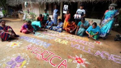 Tamil Nadu villagers create kolam designs to celebrate Kamala Harris' victory in US presidential elections