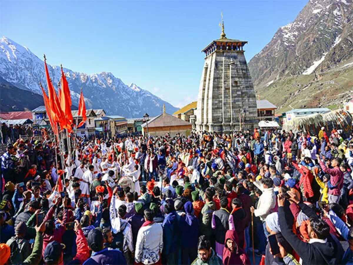 The number of devotees in Uttarakhand Kedarnath Dham has set a new record