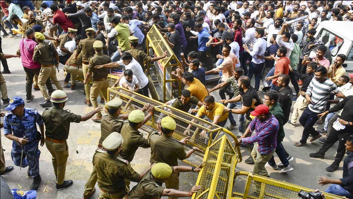 UPPSC candidates in Prayagraj protest against multiple shifts, exam body assures integrity