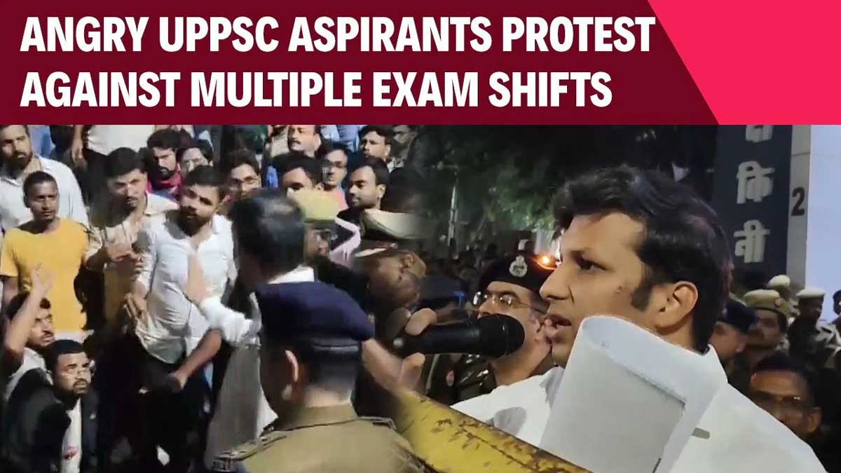 UPPSC candidates in Prayagraj protest against multiple shifts, exam body assures integrity