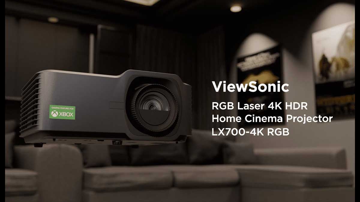 ViewSonic LX700-4K Ceiling-Mounted RGB Laser Projector Launched in India