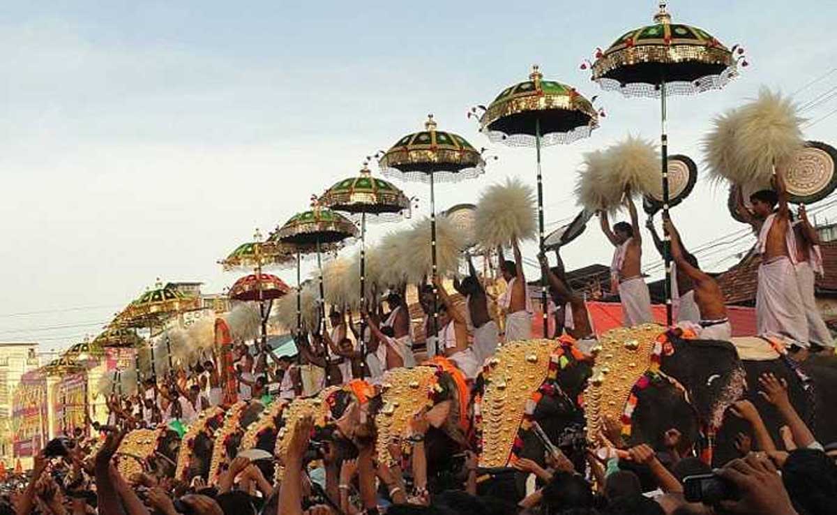 Festivals celebrated in Gurvayoor Temple