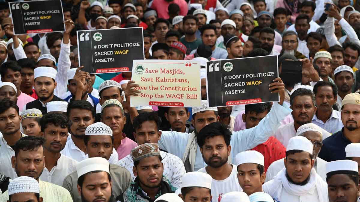 West Bengal Jamiat-e-Ulama protests against Waqf Amendment Bill